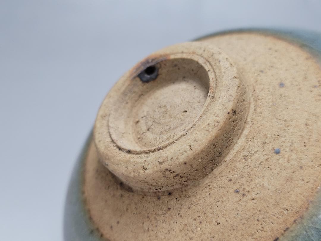 天藍釉 均窯 紅斑窯変 茶杯 宋元時代 幅約9cm