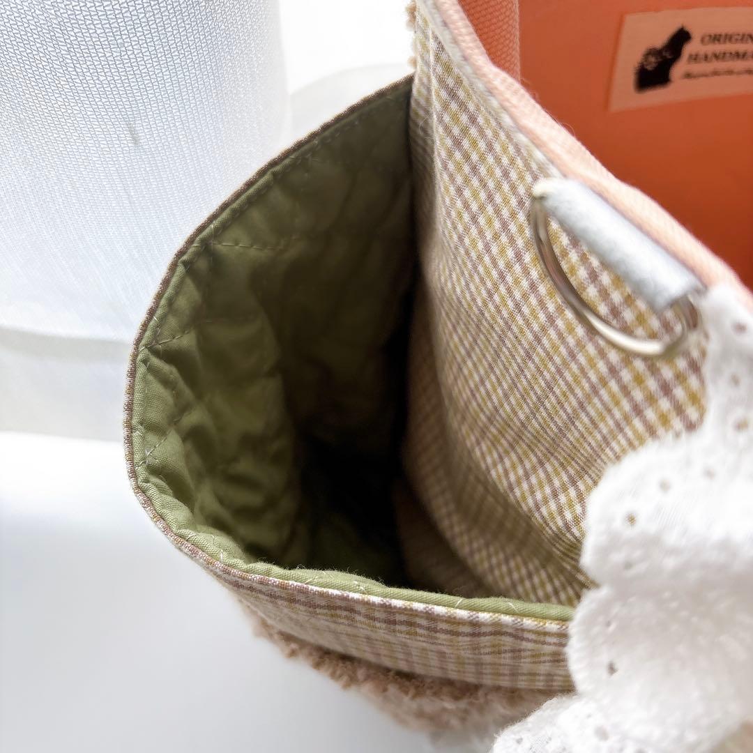 H*U様 コヤンイサムチョン　ベージュ　バック　リボン　フリル