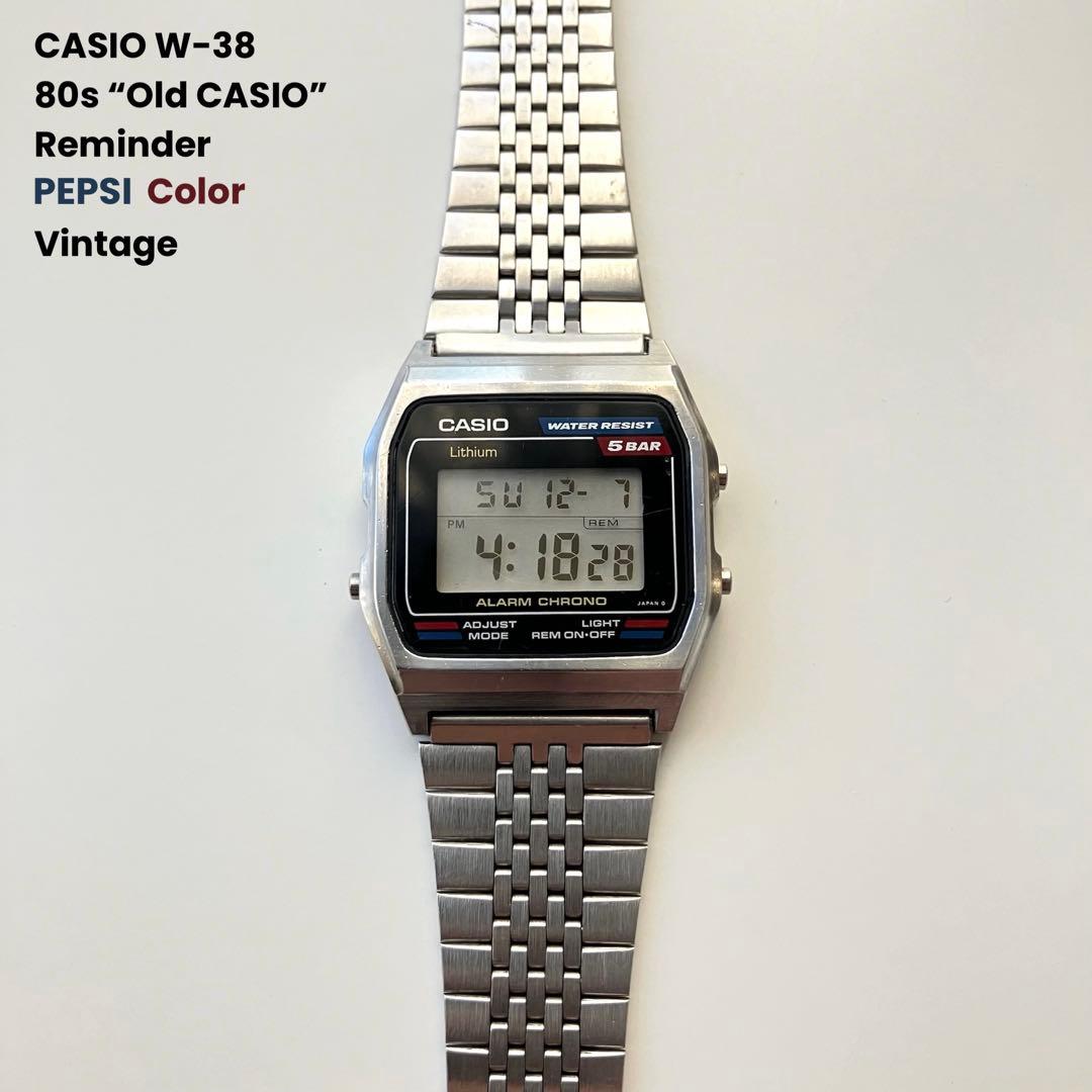 CASIO W-38 80s “Old CASIO” PEPSI ビンテージ