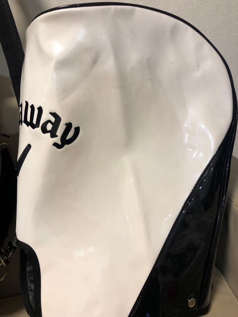 【美品】Callaway キャロウェイ ゴルフ エナメル３点式キャディバッグ
