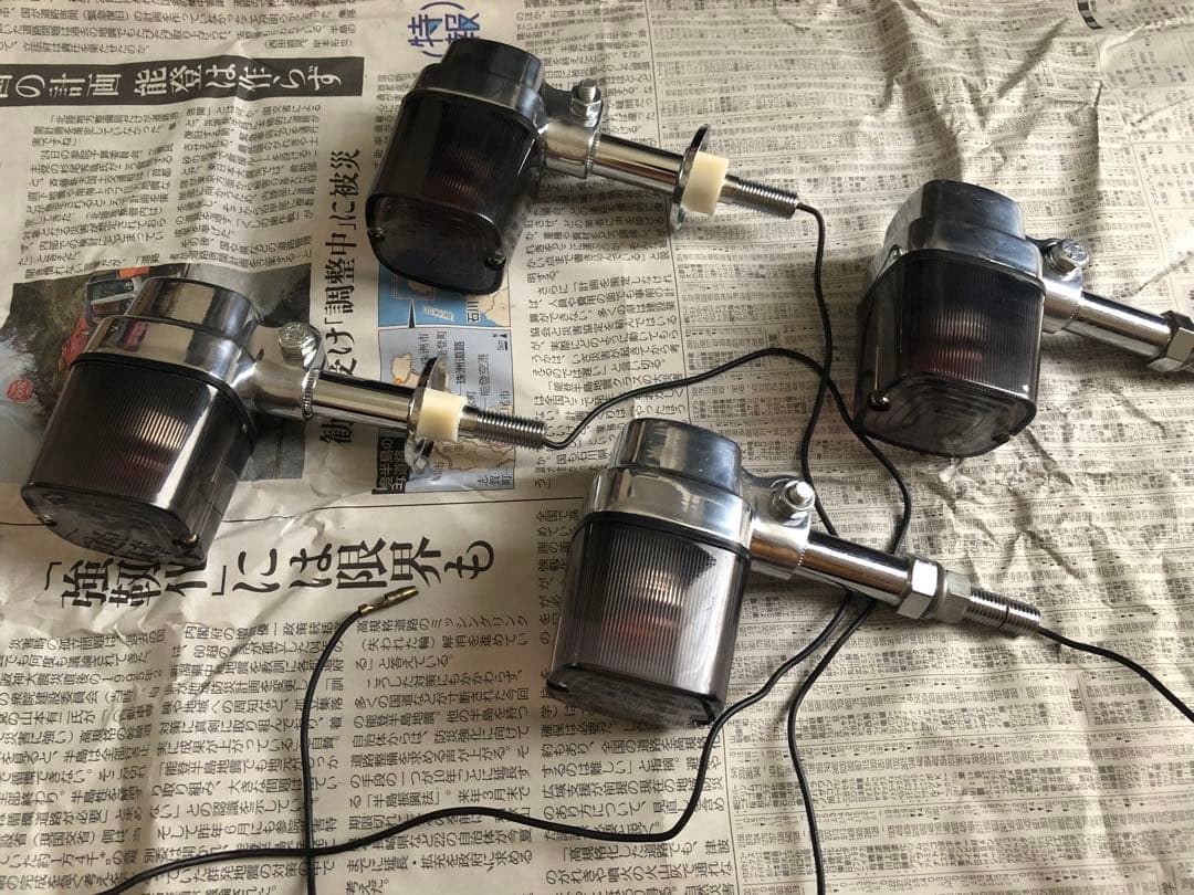 角型ヨーロピアンウィンカー 4個セット スモーク