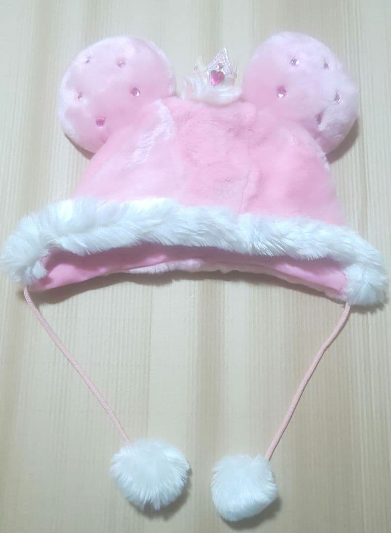 【新品タグ】ミニー ピンクファー ファンキャップ レア ディズニー Disney