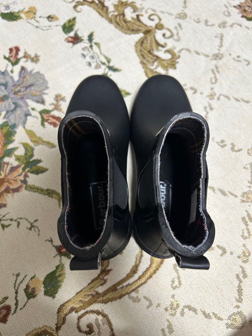 Barbour バブアー サイドゴアレインブーツ 黒 size3 22.5㎝