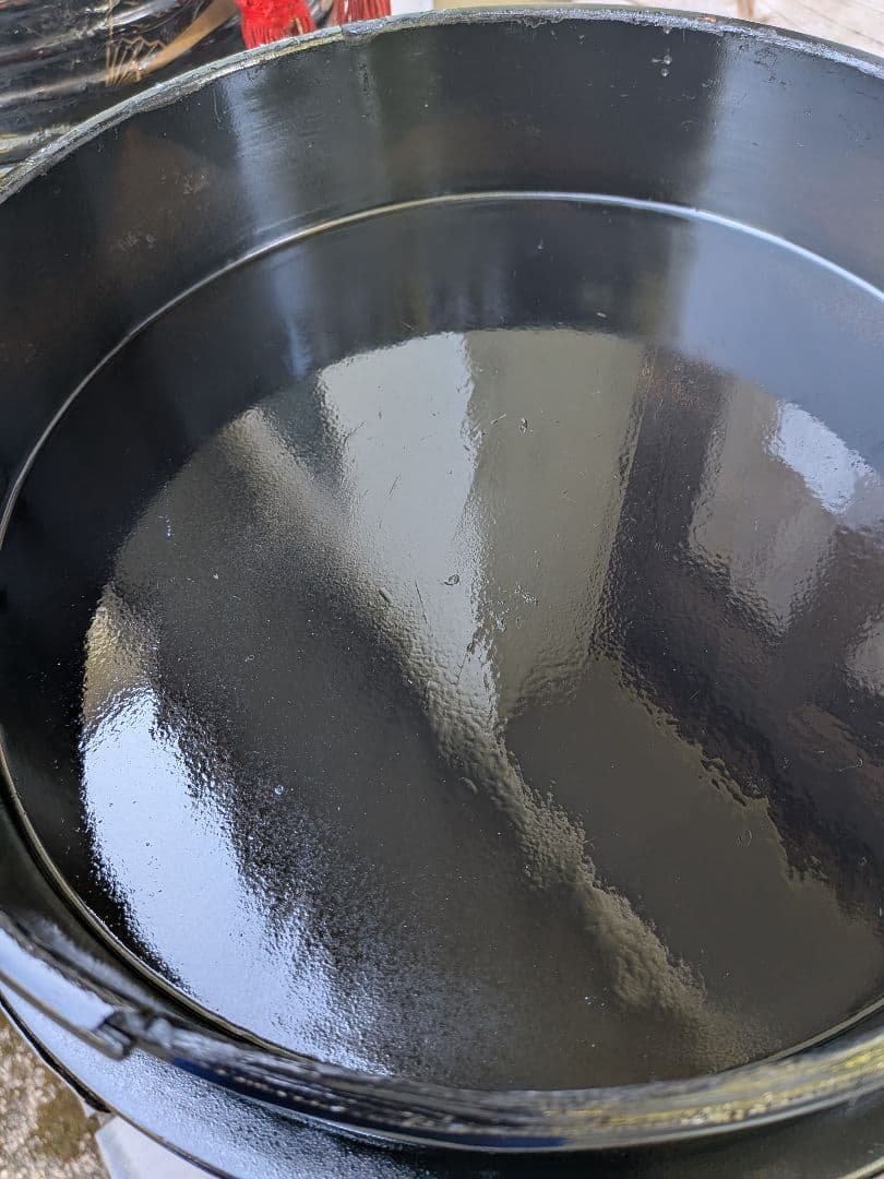 江戸時代大名道具黒漆塗り源氏車金御家紋入公家大名上級武家所用行器（ほかい）難有品