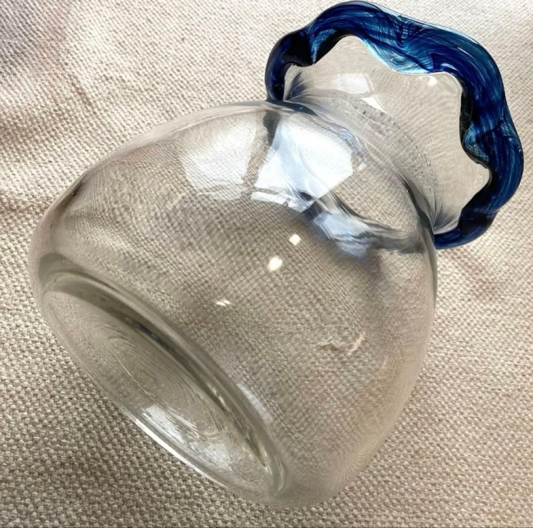 【最終価格】KITAICHI ガラス金魚鉢大 メダカ飼育鉢 厚手透明吹ガラス