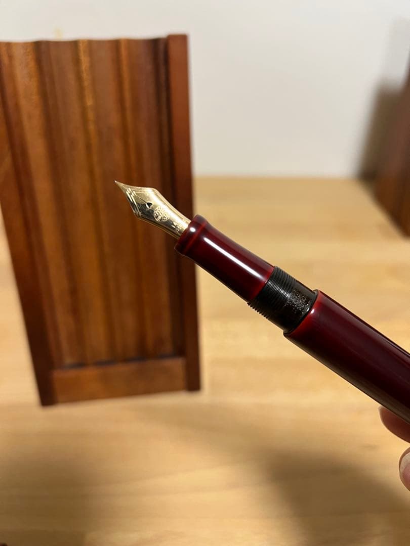 中屋万年筆 赤溜