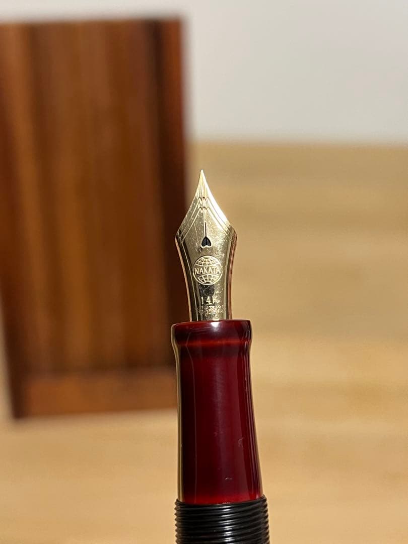 中屋万年筆 赤溜