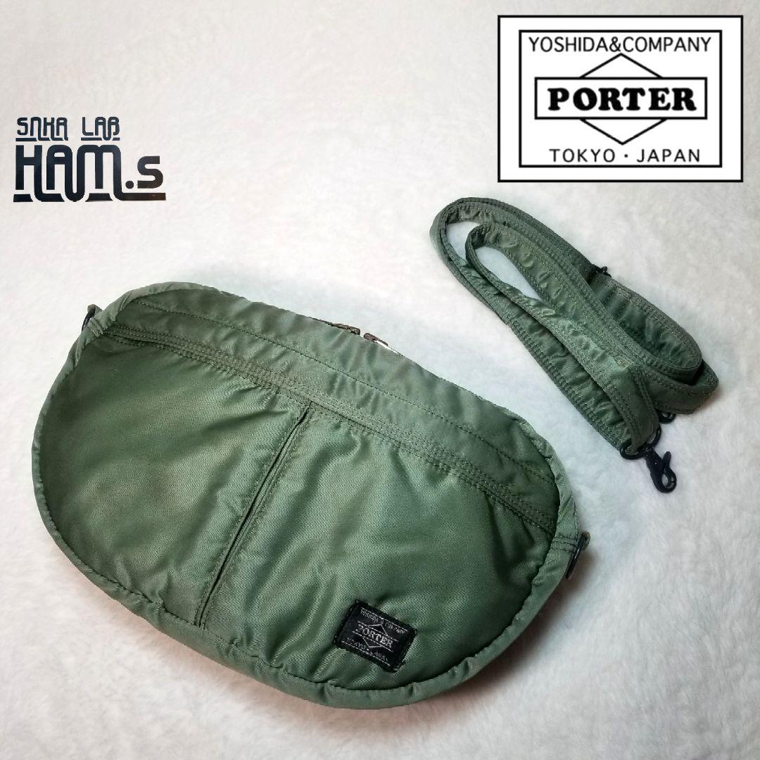 美品　最初期　PORTER タンカー ショルダーバッグ ハーフムーン カーキ