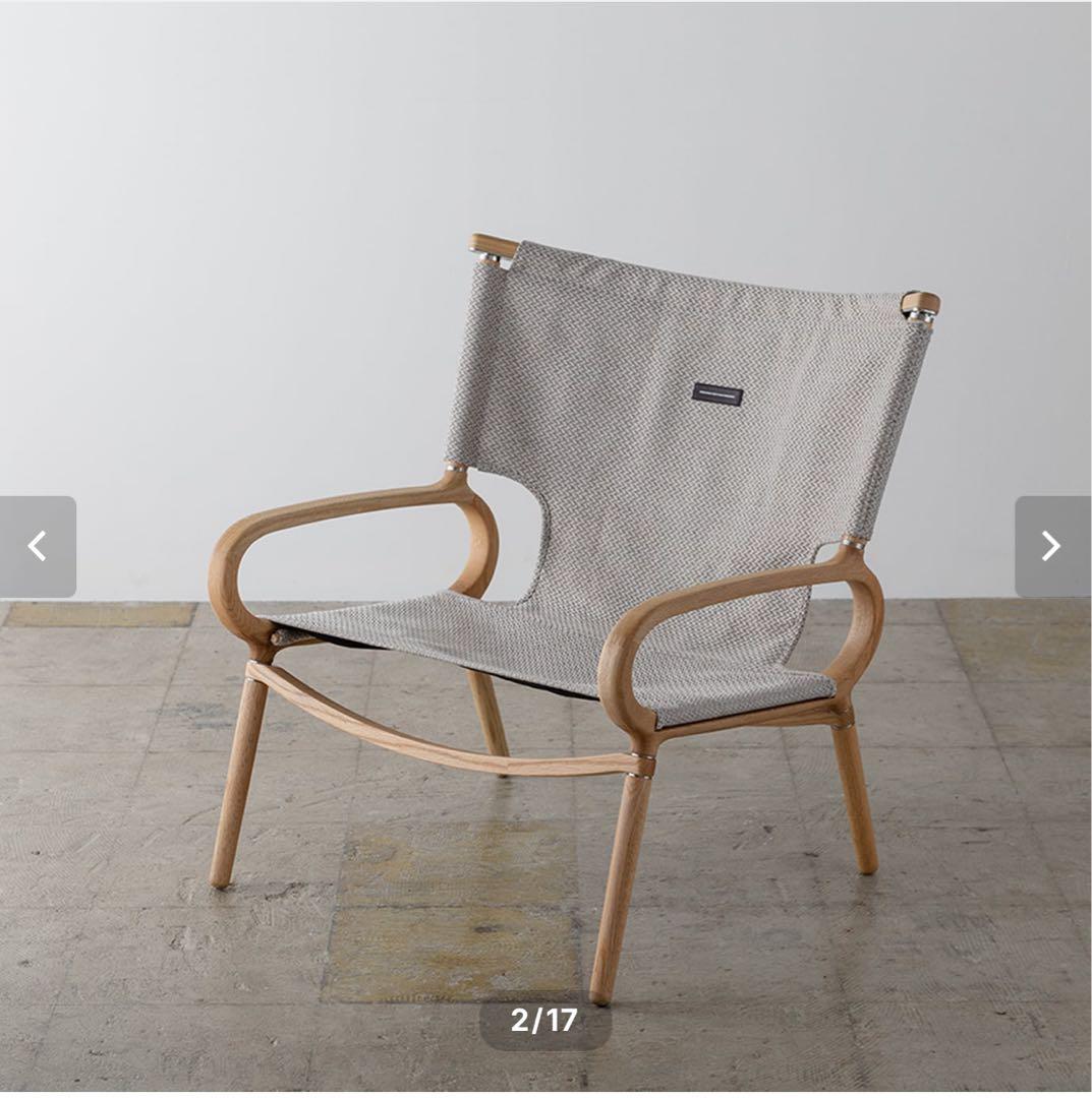 ikiki グランドチェア　オーク ファブリック テクスベージ