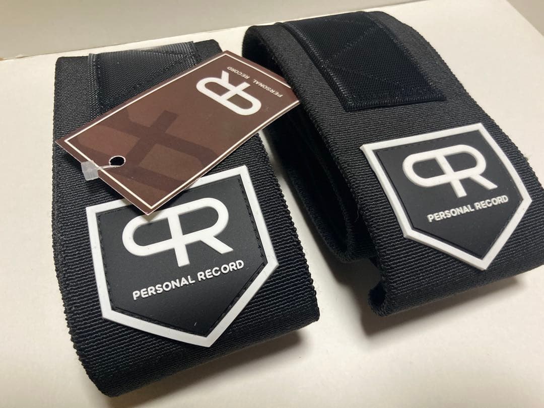 パーソナルレコード　PR　エルボーラップ　ブラック色　トレーニング　筋トレ