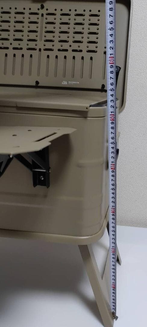 アルミコンテナ　50L　フルカスタム　カーキー　キャンプ　新品送料込み