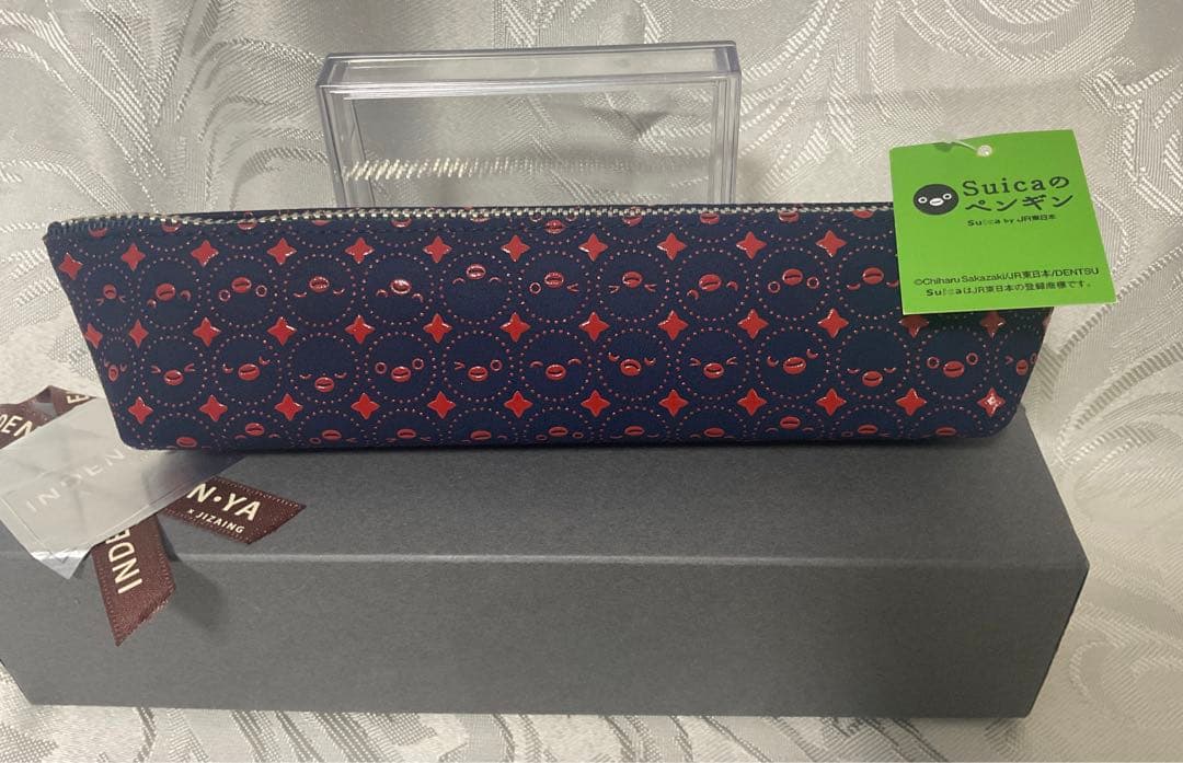 Suicaペンギン　印傳　ペンケース