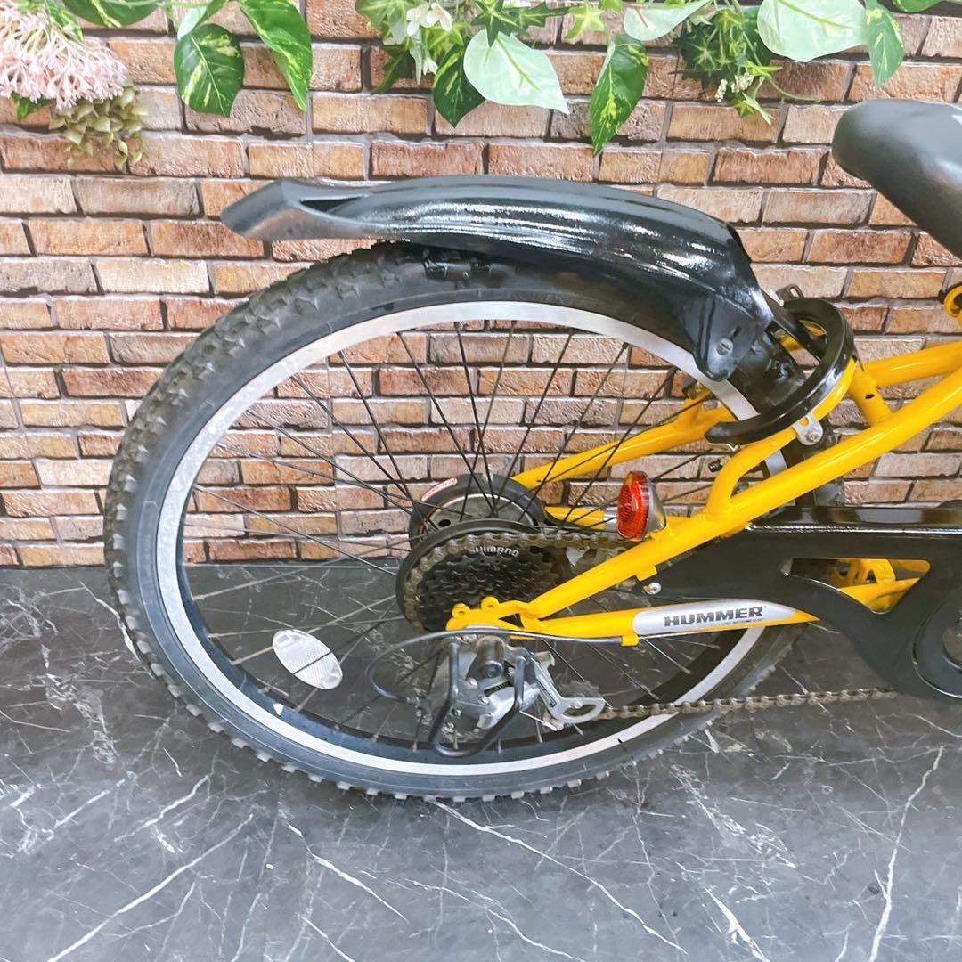 【75】子供用自転車 子供車 HUMMER イエロー 22インチ