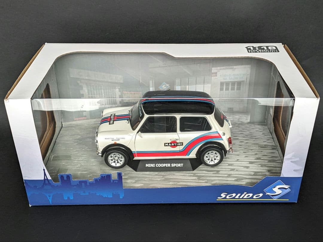 Solido 1/18 ミニクーパー スポーツ 1998 マルティニ カラー