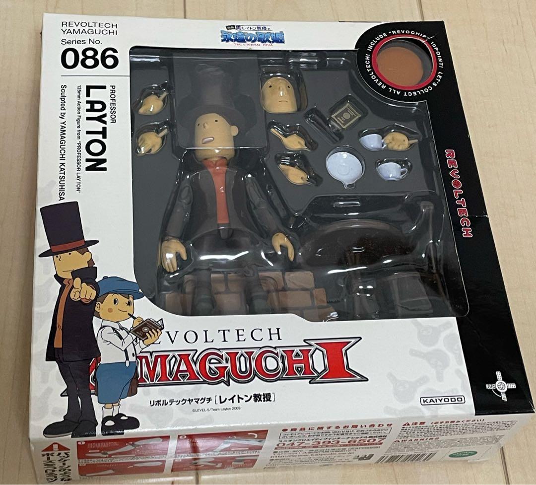 【未使用】リボルテックヤマグチ 086 レイトン教授 海洋堂