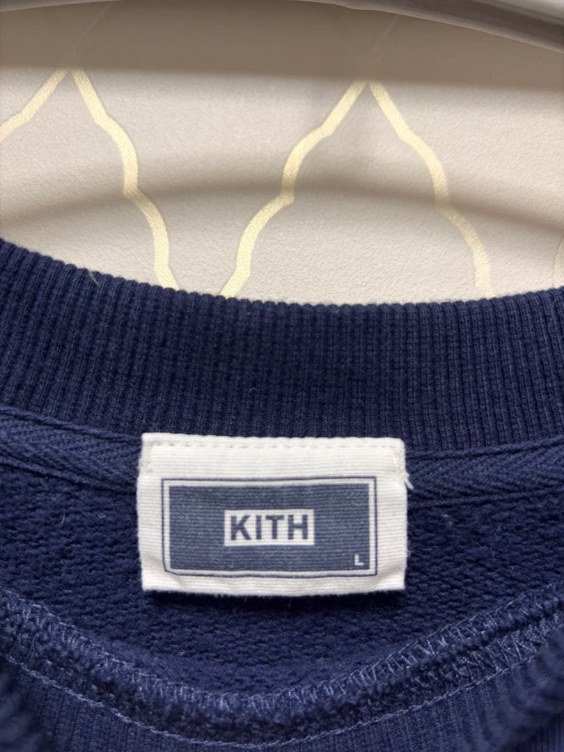 Kith Classic Logo Nelson Crewneck ネイビー L