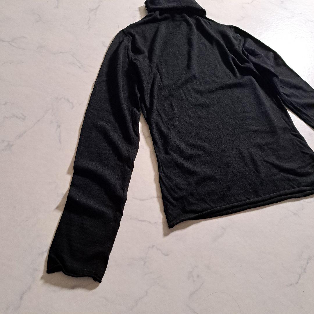 ジョンスメドレー タートルネック セーター ウール100% ブラック S