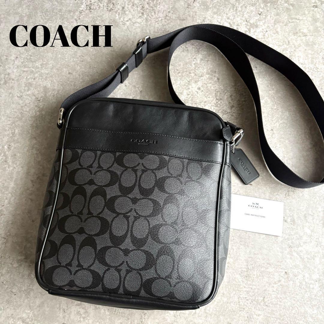 【jun様】COACH シグネチャー フライトバッグ サコッシュショルダーバッグ