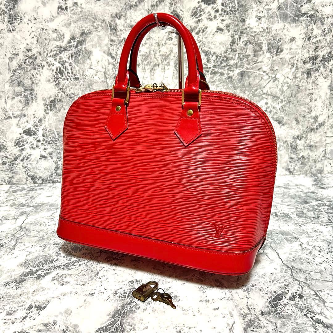 ルイ・ヴィトン Louis Vuitton アルマ ハンドバッグ エピ レッド