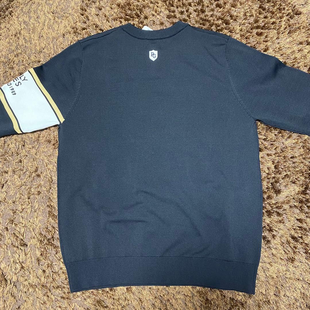 新品タグ付き　パーリーゲイツ　クールネックニットプルオーバー　サイズM