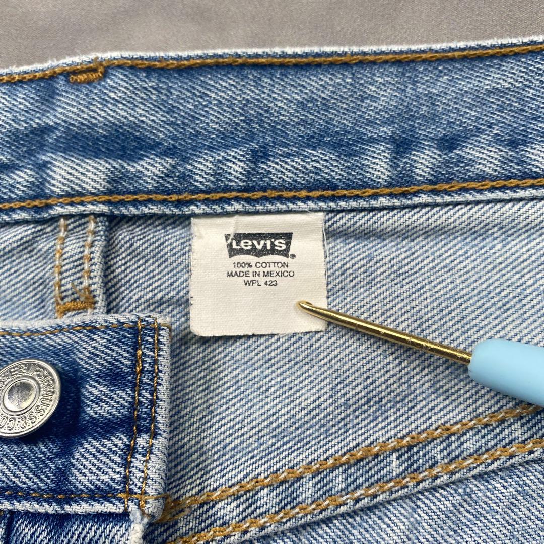 Levi’s 501古着W38極上ダメージクラッシュ メキシコ製　AG35