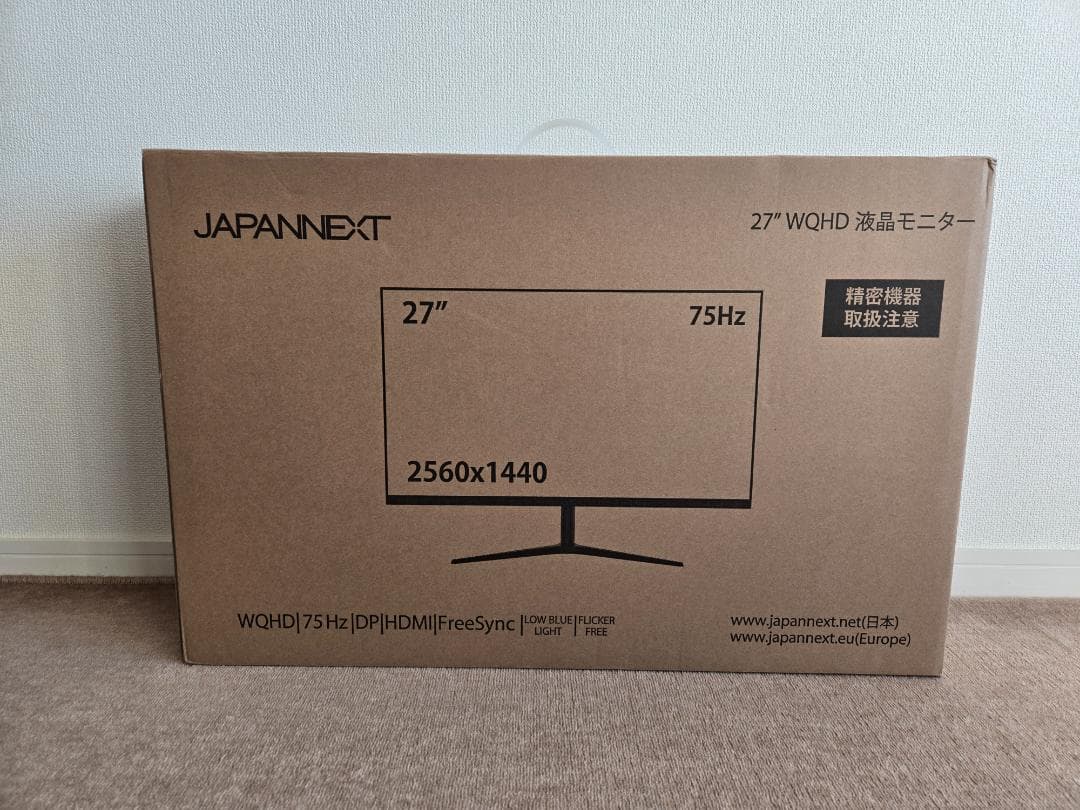 JAPANNEXT27インチWQHD モニター JN-IPS27WQHDR