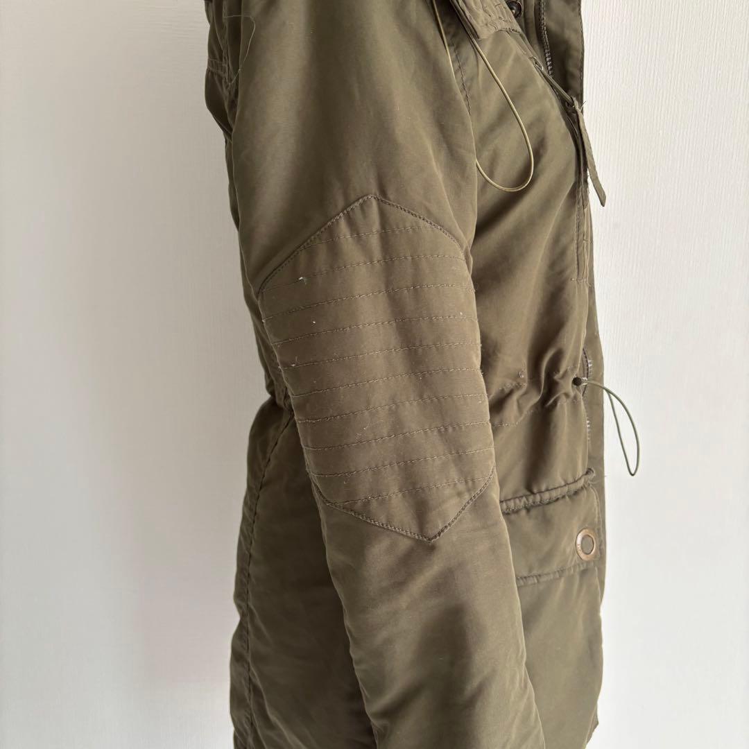 平成ギャル y2k グランジ ファー付 モッズコート ダークコア メタルギミック