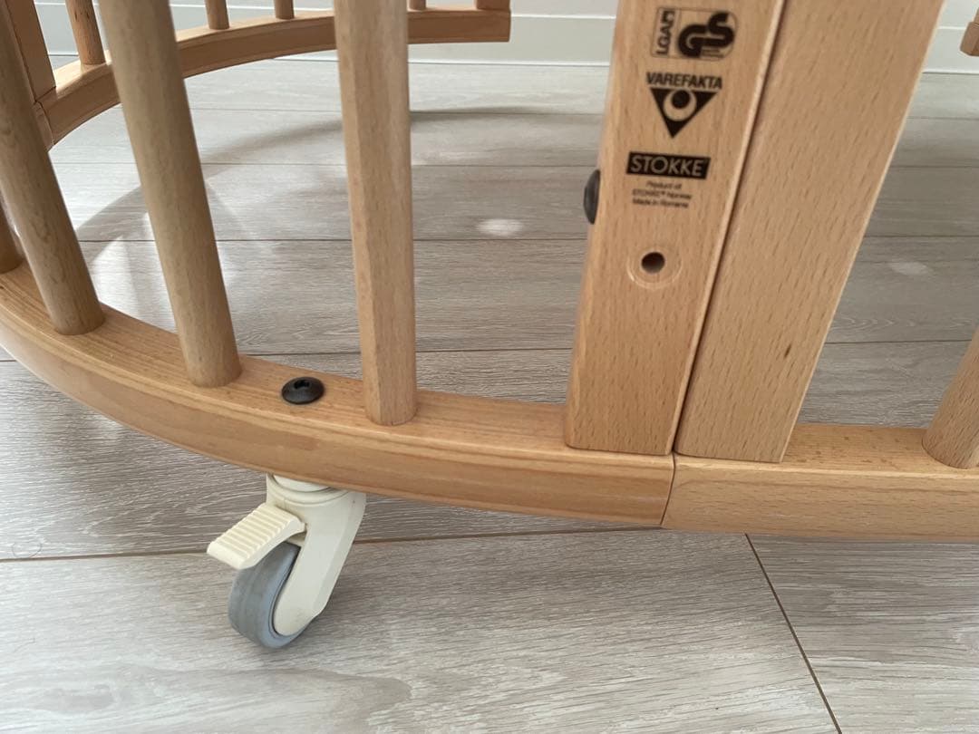 landabu 木製円形ベビーベッド(再掲)