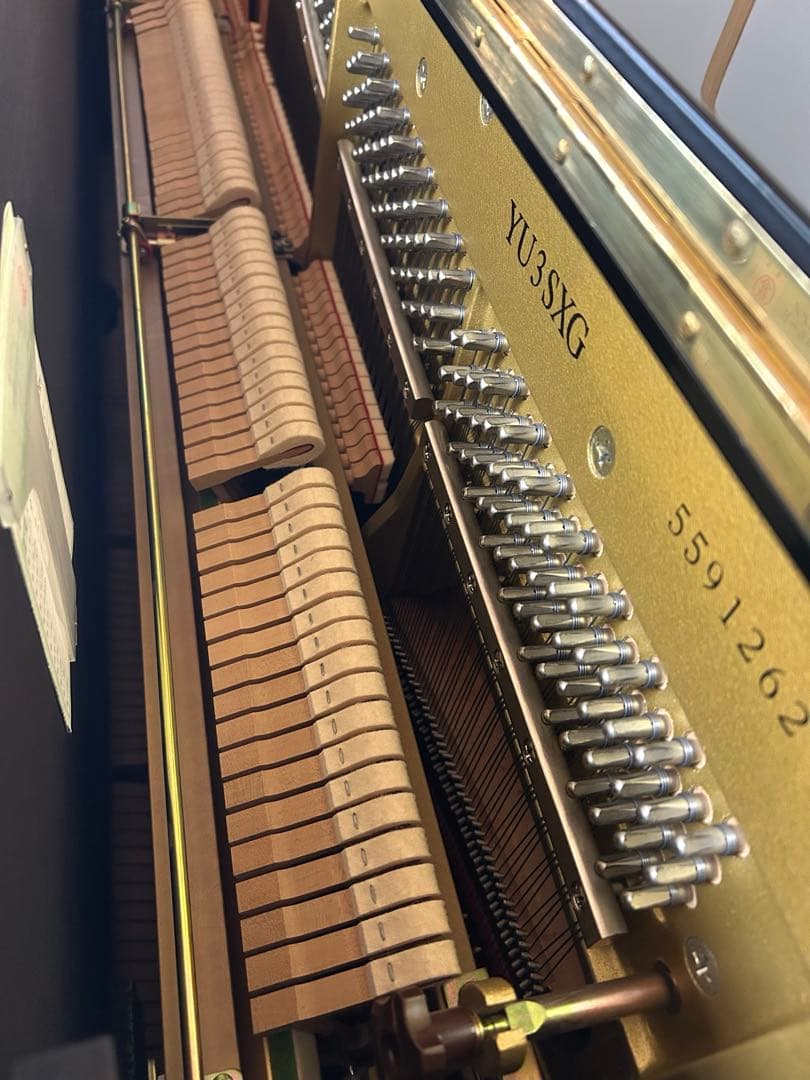 YAMAHA サイレントピアノ 88鍵 黒　YU3 SXG ヘッドホン付き