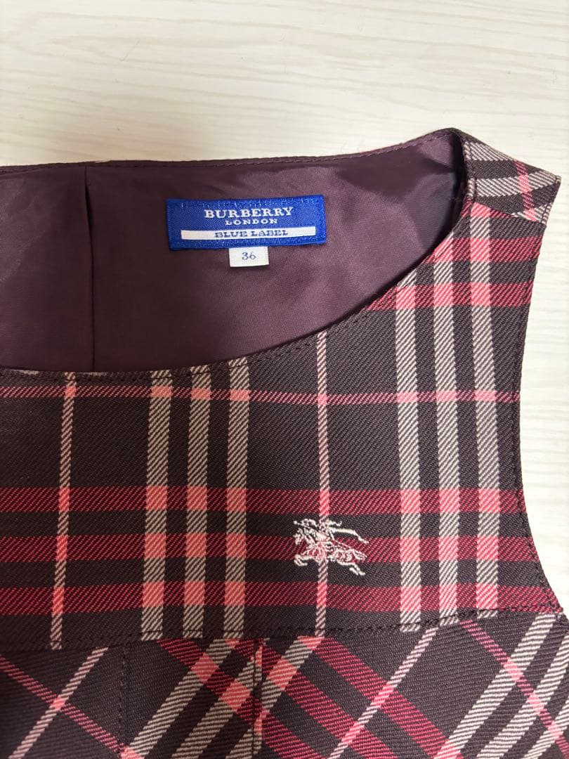 BURBERRY BLUE LABELチェック柄 ワンピース 36