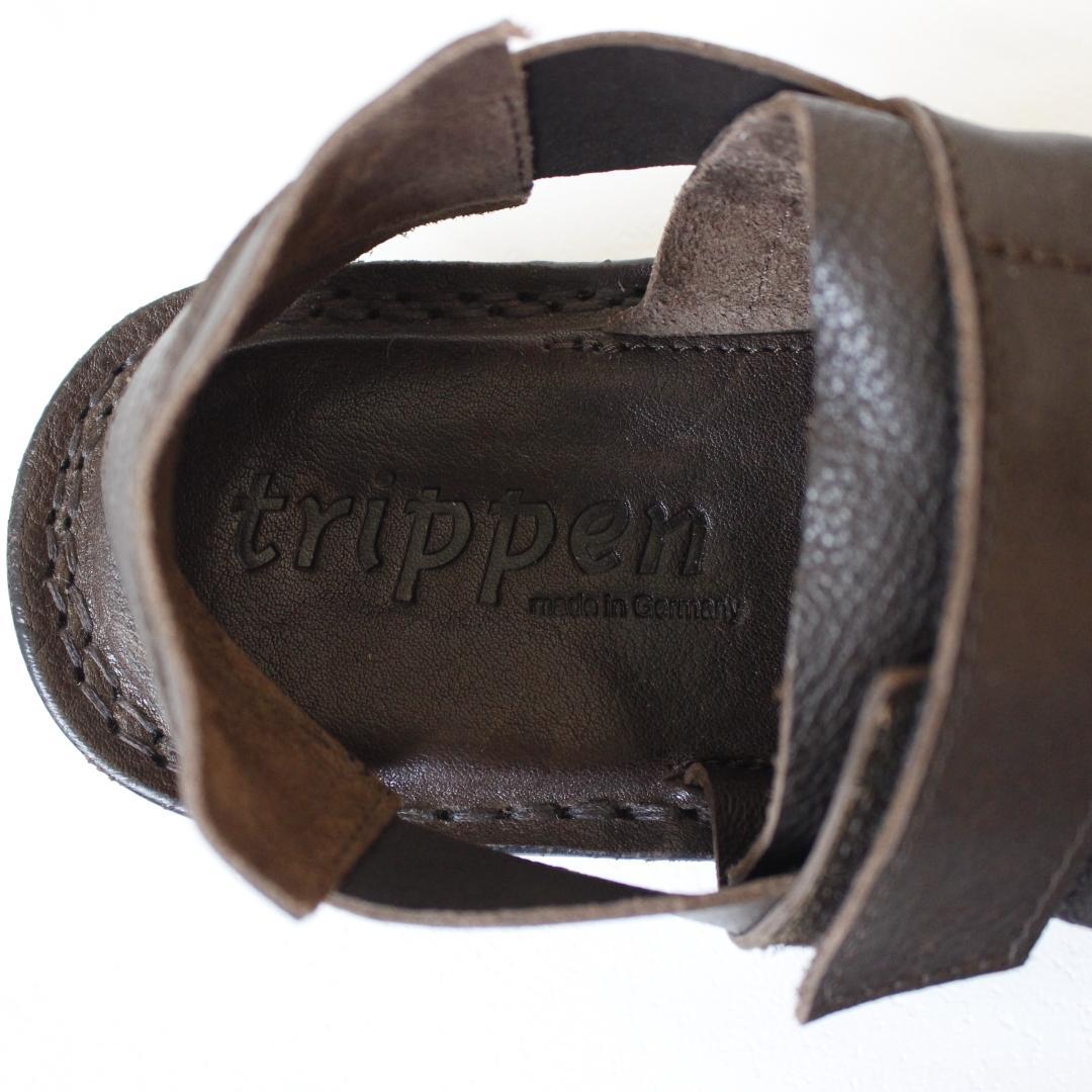 【美品】Trippen CLEARCUT レザーサンダル 38 ブラウン