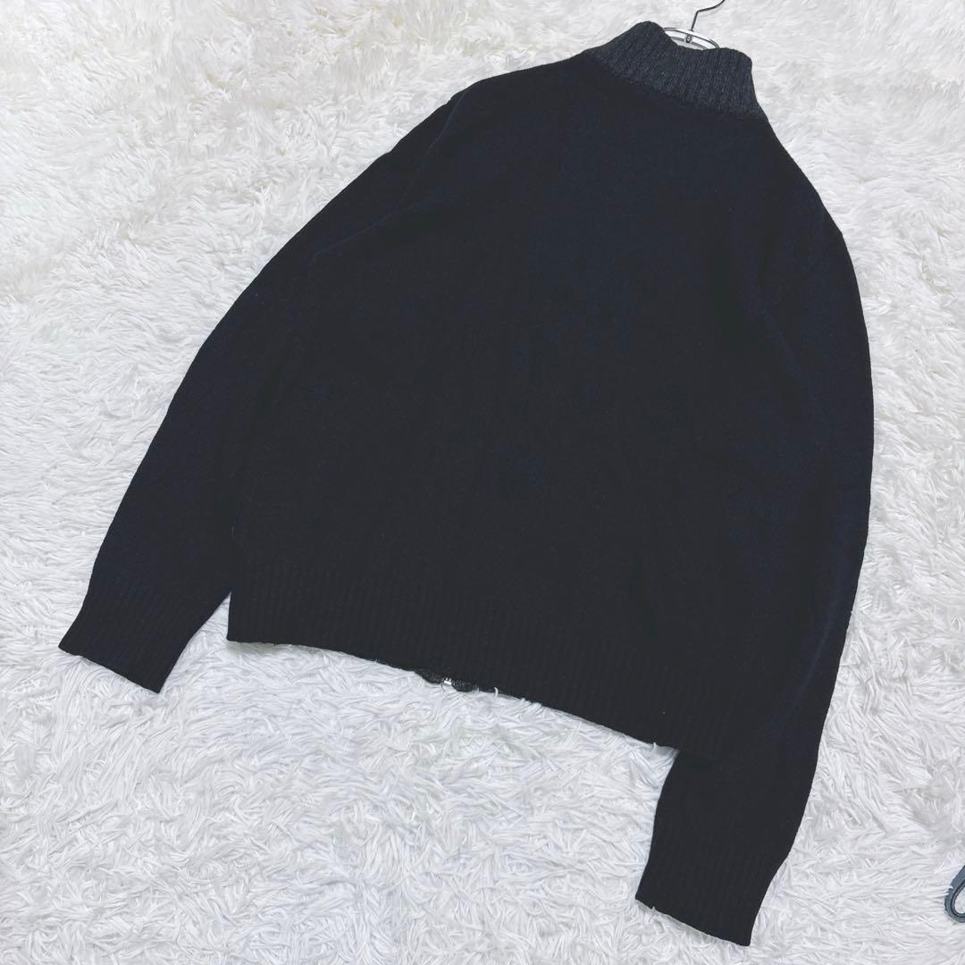 希少ドルチェ＆ガッバーナドライバーズニットカーディガンフルジップイタリア製黒