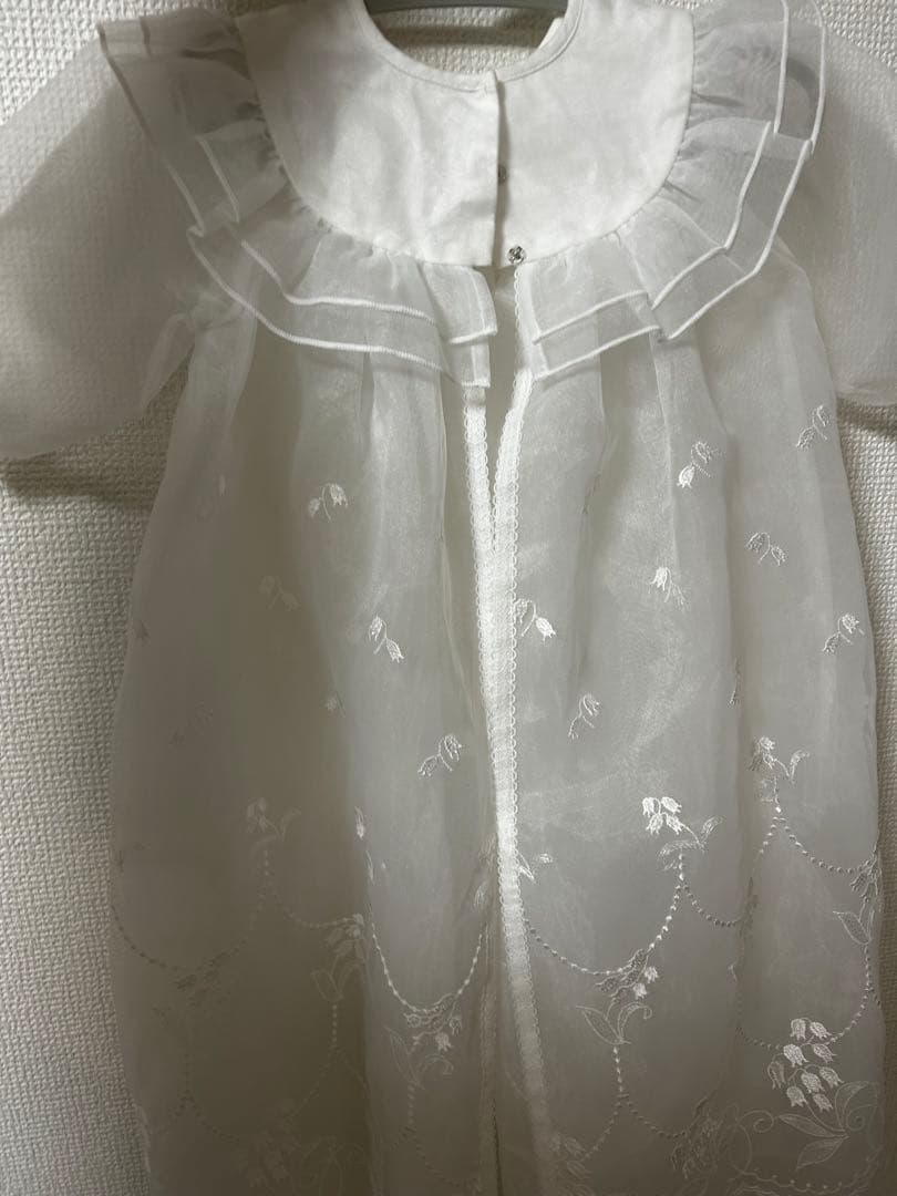 ファミリア　ベビードレス　帽子付き