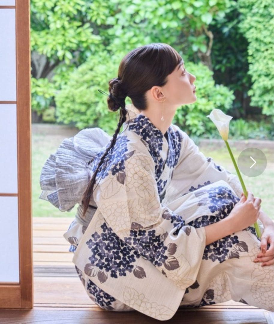 hinari 浴衣 ブルー