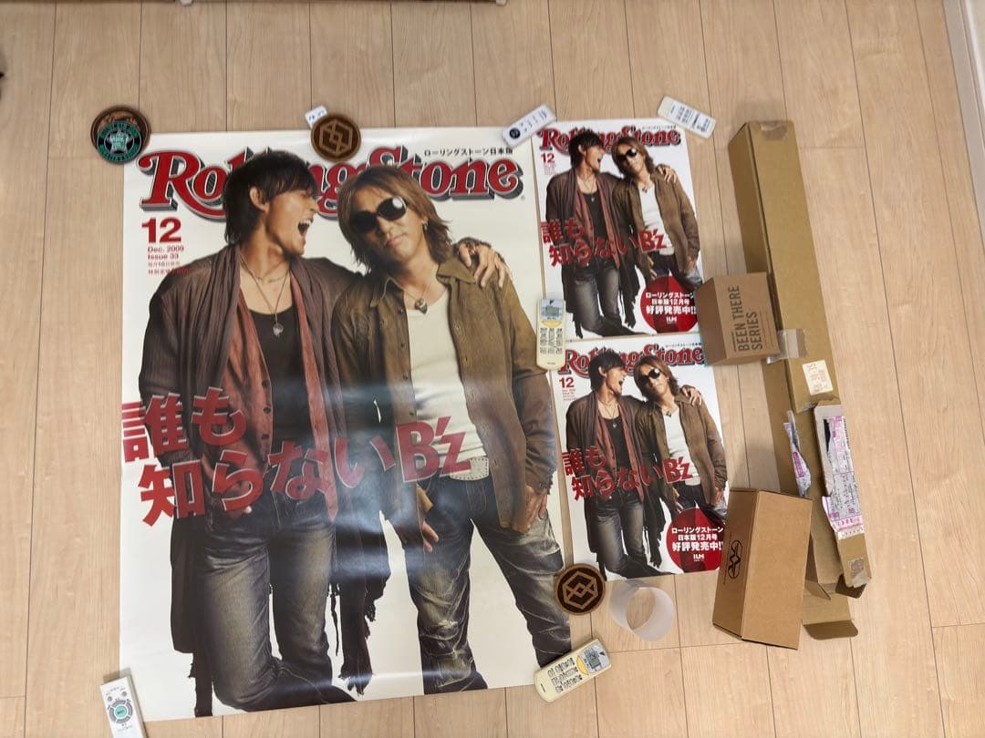 B'z ポスター Rolling Stone 12月号 期間限定
