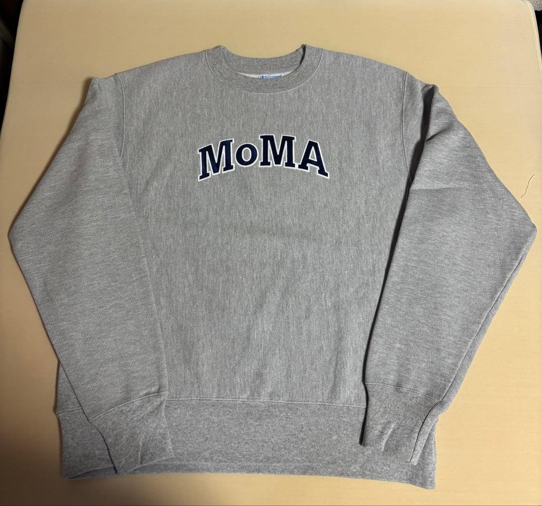 Champion MoMAロゴ スウェット Mサイズ グレー