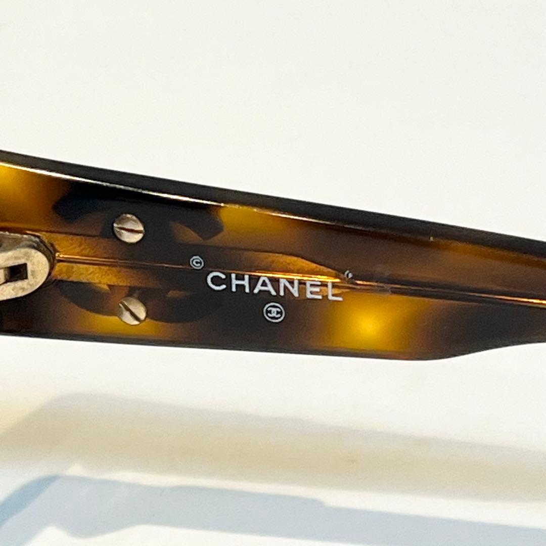 CHANEL ココマーク べっ甲柄 サングラス アイウェア フレーム メガネ