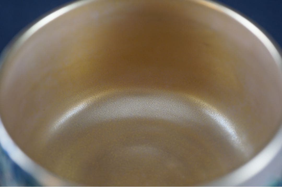 九谷窯 名工 長谷川翠光 作 金彩 竹絵 茶碗 共箱 茶道具