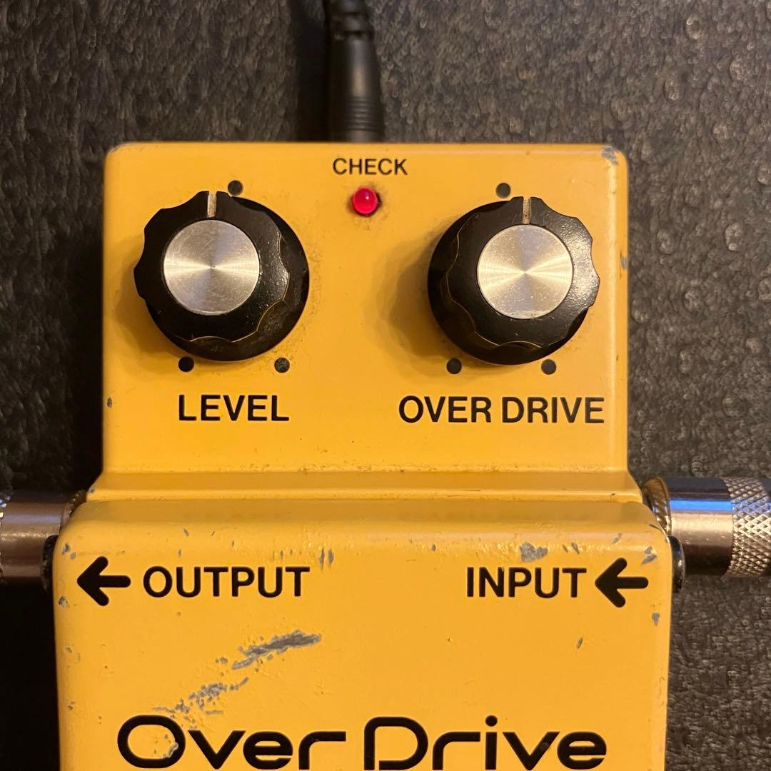 BOSS OD-1 オーバードライブ 黒ラベル 1983年製 JRCオペアンプ