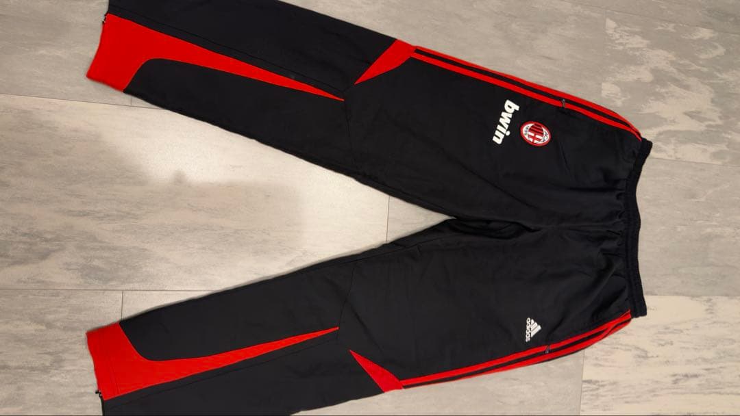 00's adidas製 ACミラン ナイロンジャケット メンズXL上下