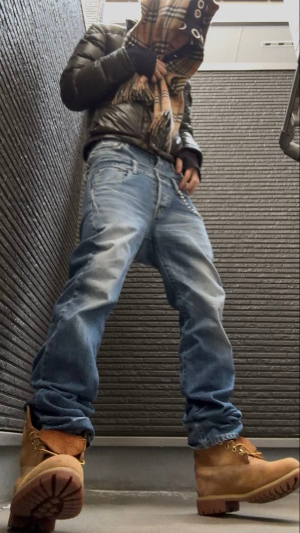 パンツ double waist denim blue swag opium LEAN