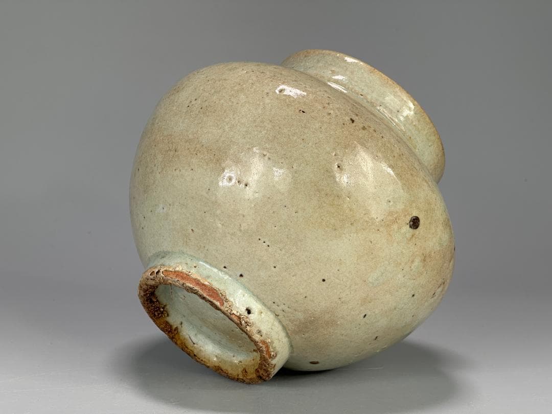 韓国美術　李朝時代　青白磁　白磁　青磁　壺　古物保証　時代物　朝鮮古美術