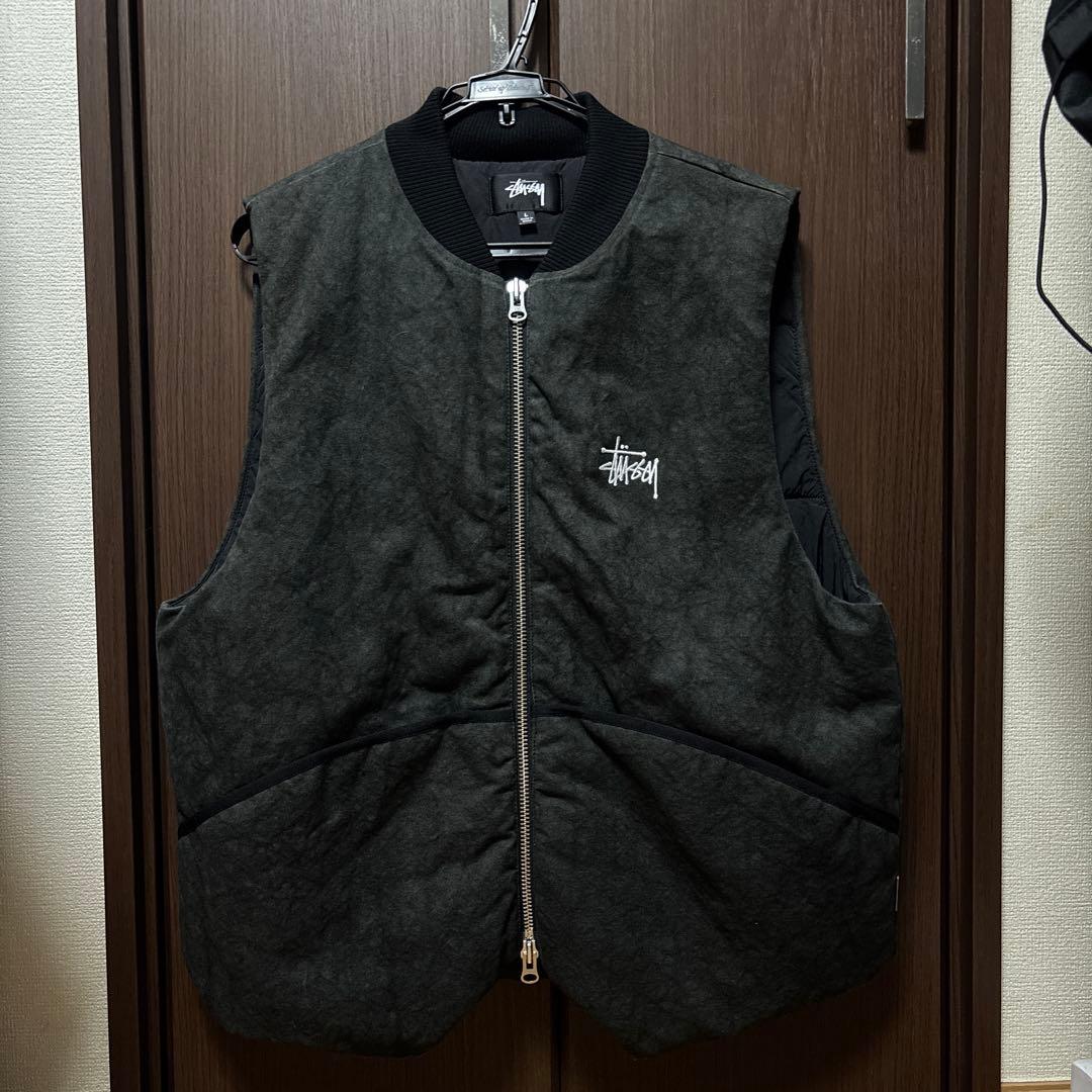 Stüssy 迷彩ジップアップベスト