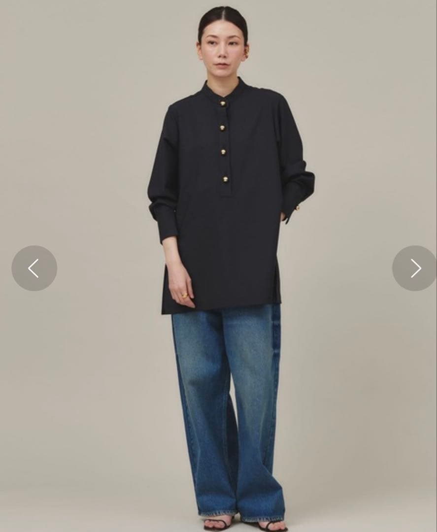 【美品】Curensology スフィアボタンブラウス