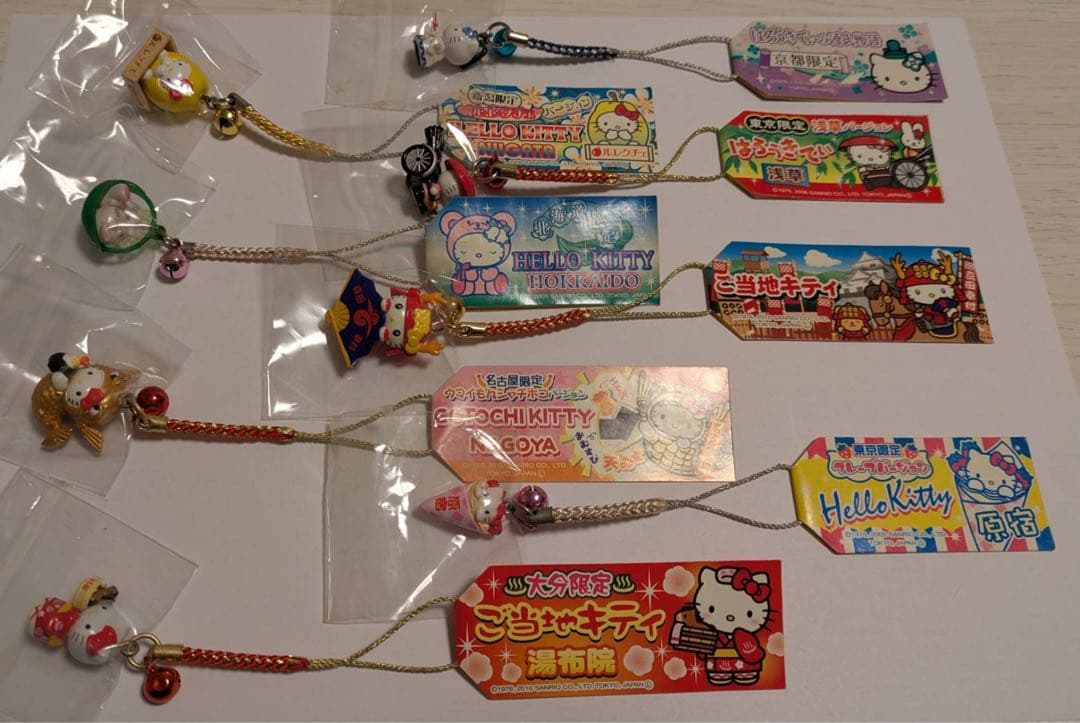 【値下げしました】ご当地キティ 根付ストラップ【まとめ売り】