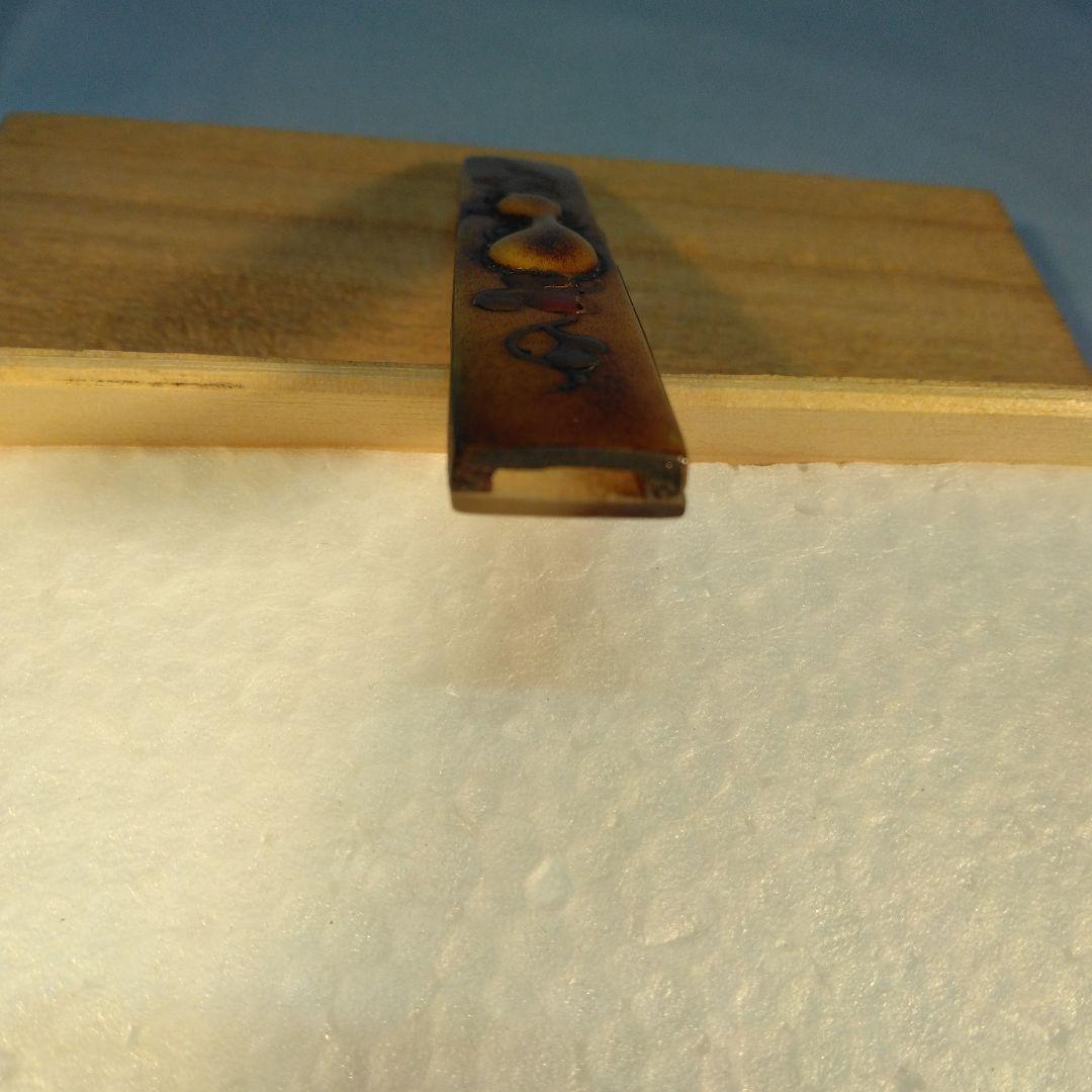 小柄袋　彫刻　蒔絵　珍品