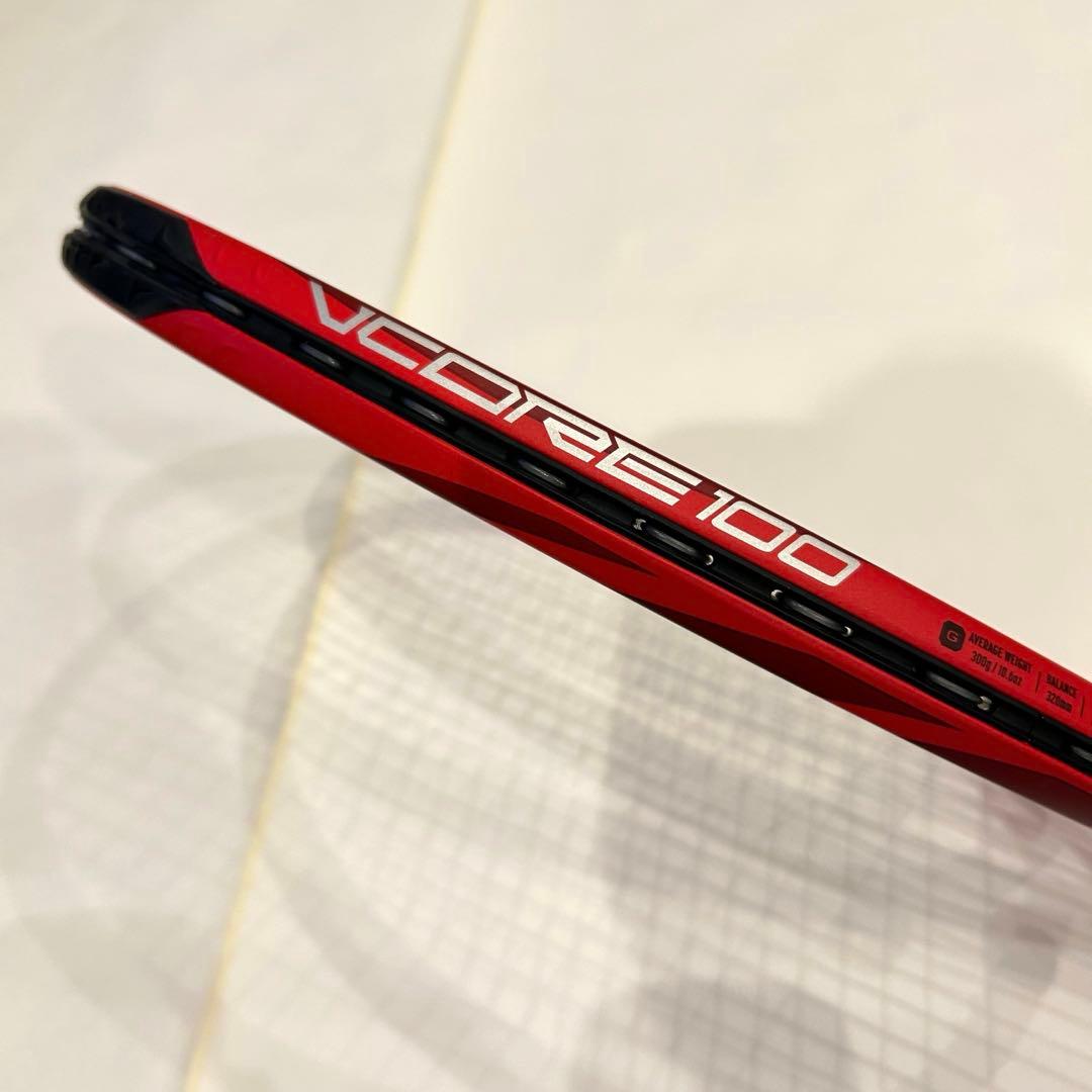 美品✨YONEX ヨネックス VCORE100 Vコア グリップ2 レッド　硬式