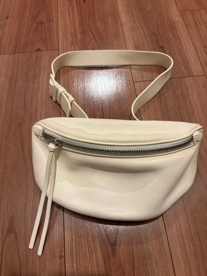 ジルサンダー　ホワイト ボディバッグ