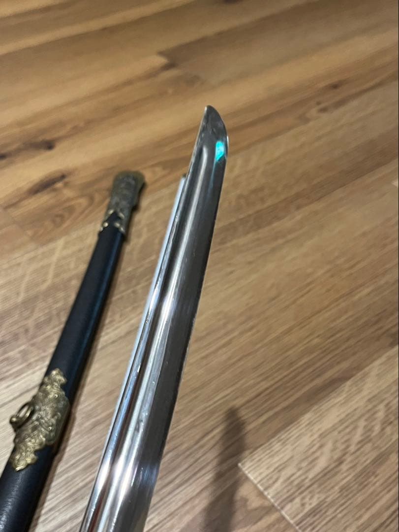 本日限定★旧日本軍　鮫皮柄　旧大日本帝国海軍士官短剣　長剣セット剣帯付