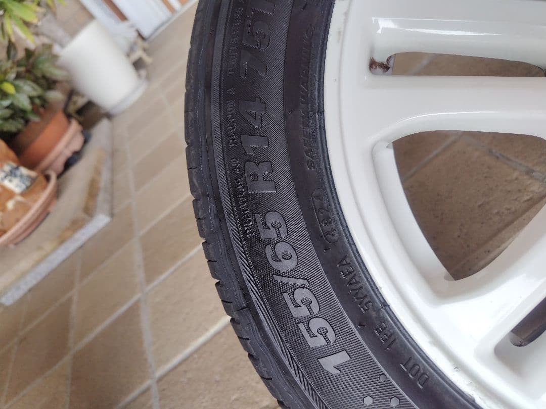 N-BOX+ JF1 純正 14インチ アルミホイール 新品タイヤ 岐阜 手渡し